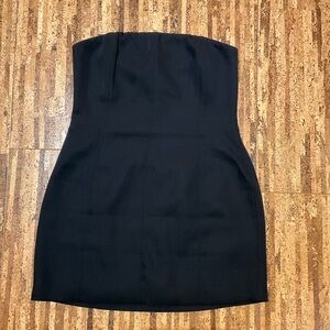 Meshki Strapless Black Mini Dress